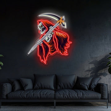 Skull of the Reaper Neon Sign Light Artwork