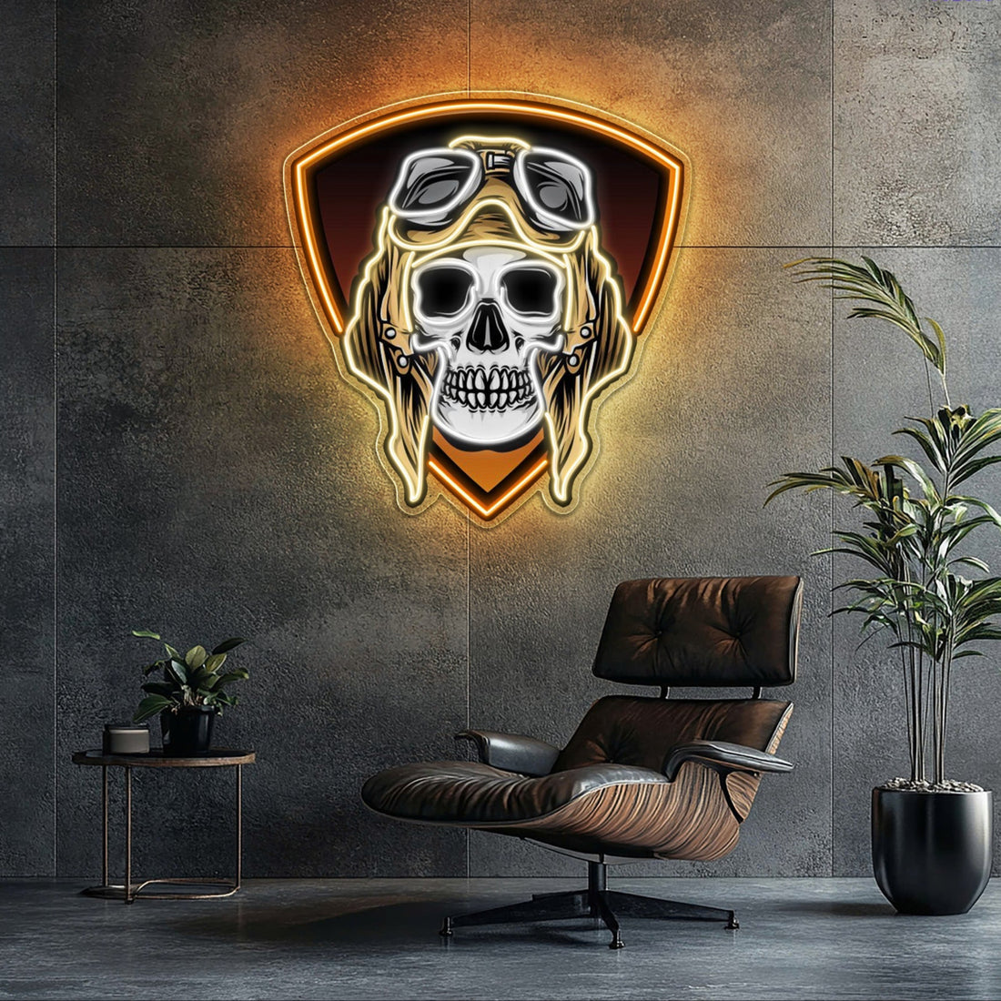 Cool Bones: Neon Skull with Glasses Neon Sign Light Artwork