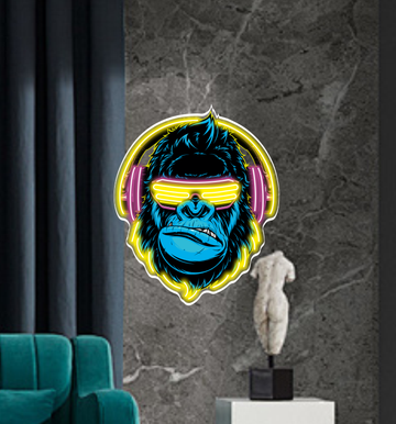 Cool gorilla, bar party, LED neon light, decoration Neon Sign