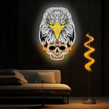 Eagle’s Fury, Skull’s Legacy Neon Sign Light Artwork