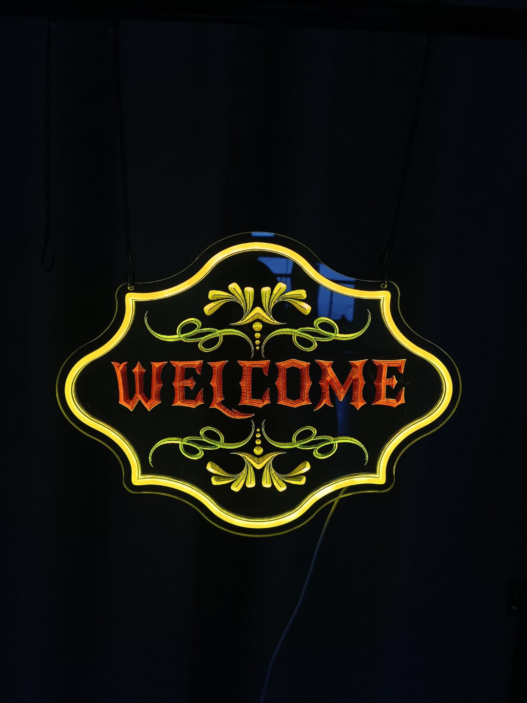 3D embossed neon signs, acrylic light guides, welcome signs, customizable content and patterns
