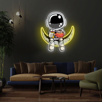 "Astronaut Hamburger" Neon signs Acrylic Artwork