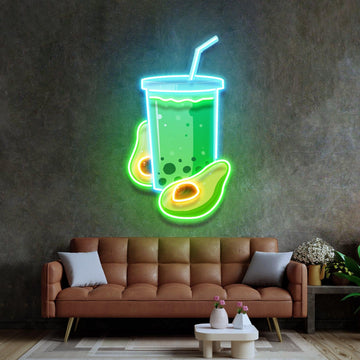 Avocado Smoothie Led Neon Sign Acrylic Artwork