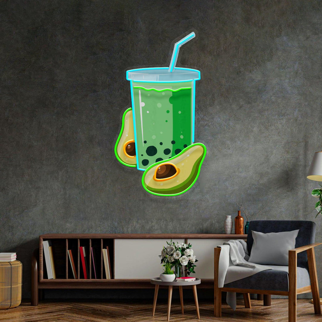 Avocado Smoothie Led Neon Sign Acrylic Artwork