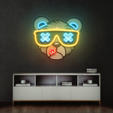 Bear Led Neon Sign Acrylic Artwork