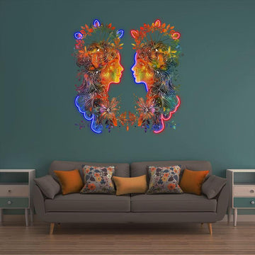 Gemini Neon signs Light - Playful LED Zodiac Sign Decor for Home, Perfect Gift for Gemini Lovers, Versatile and Fun Wall Art