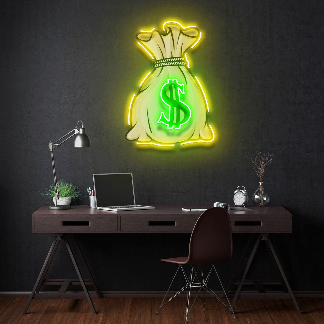 Money Bag Led Neon Sign Acrylic Artwork