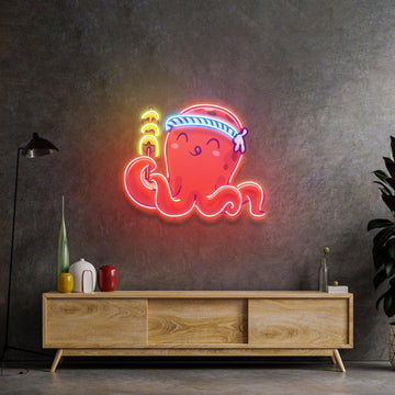 Octopus Neon Sign Acrylic Artwork