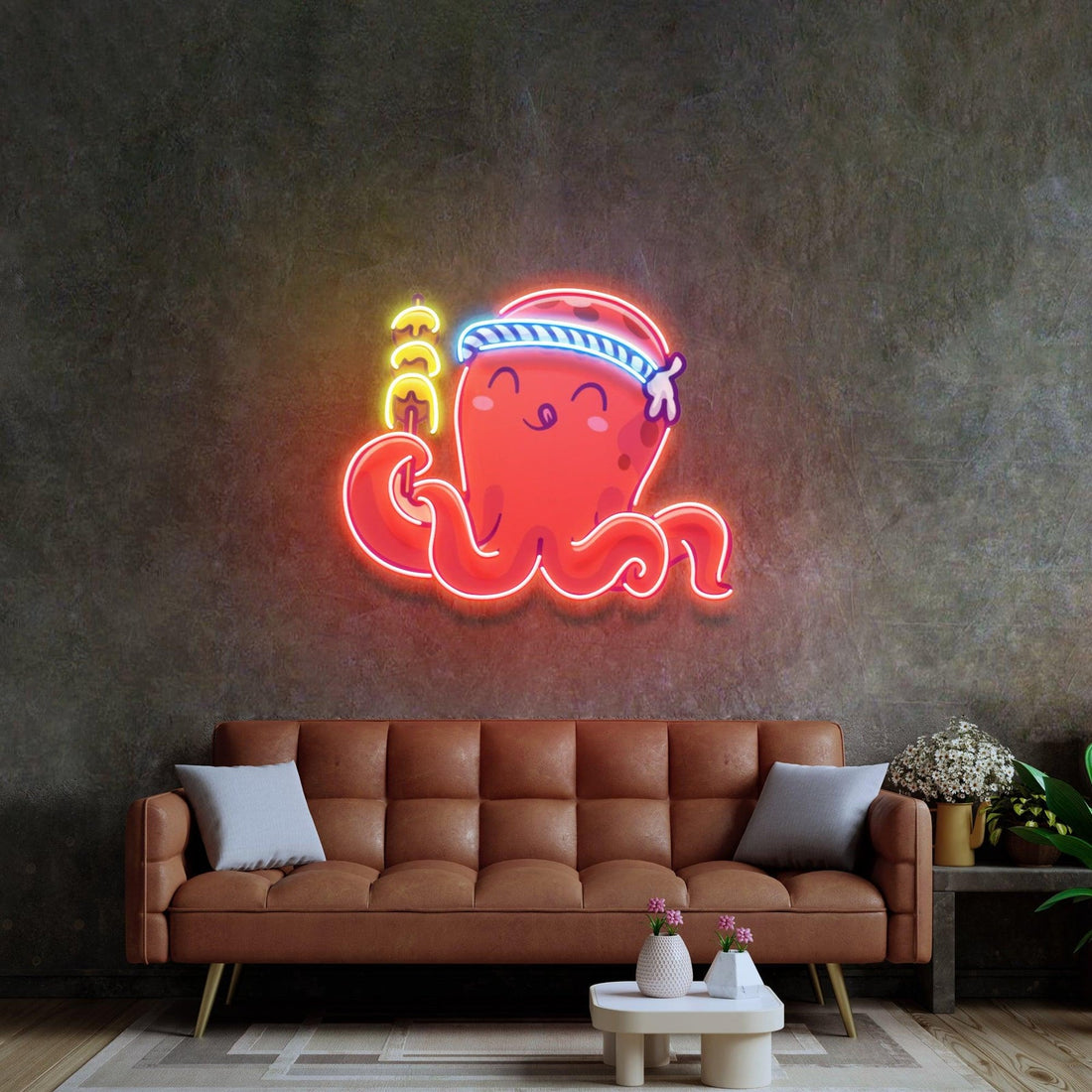 Octopus Neon Sign Acrylic Artwork
