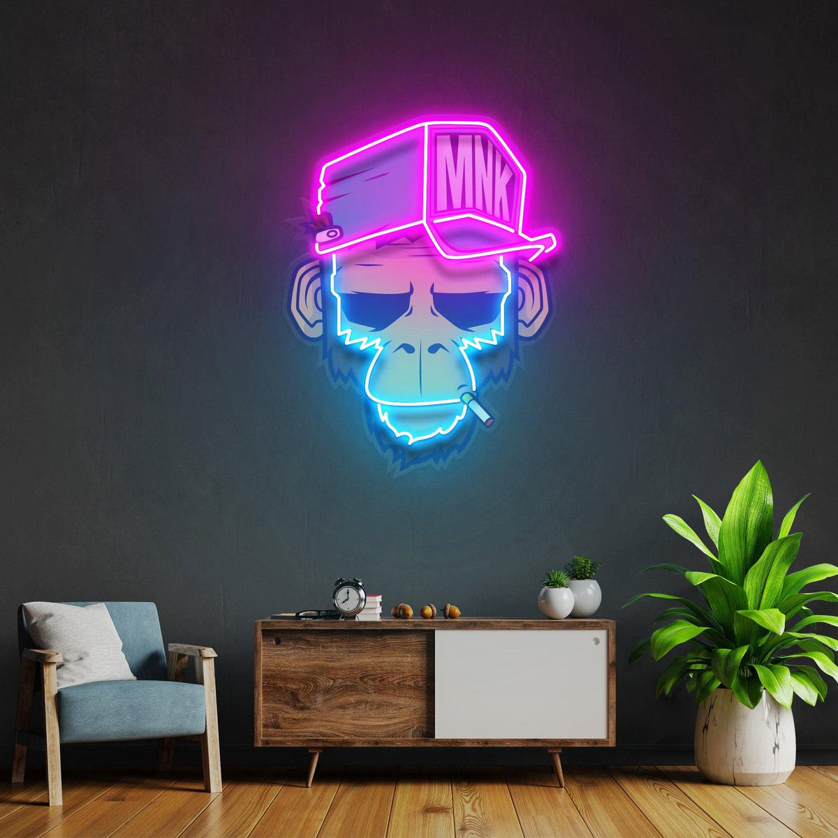 Monkey Led Sign Spoiled Monkey Led Neon Sign Acrylic Artwork