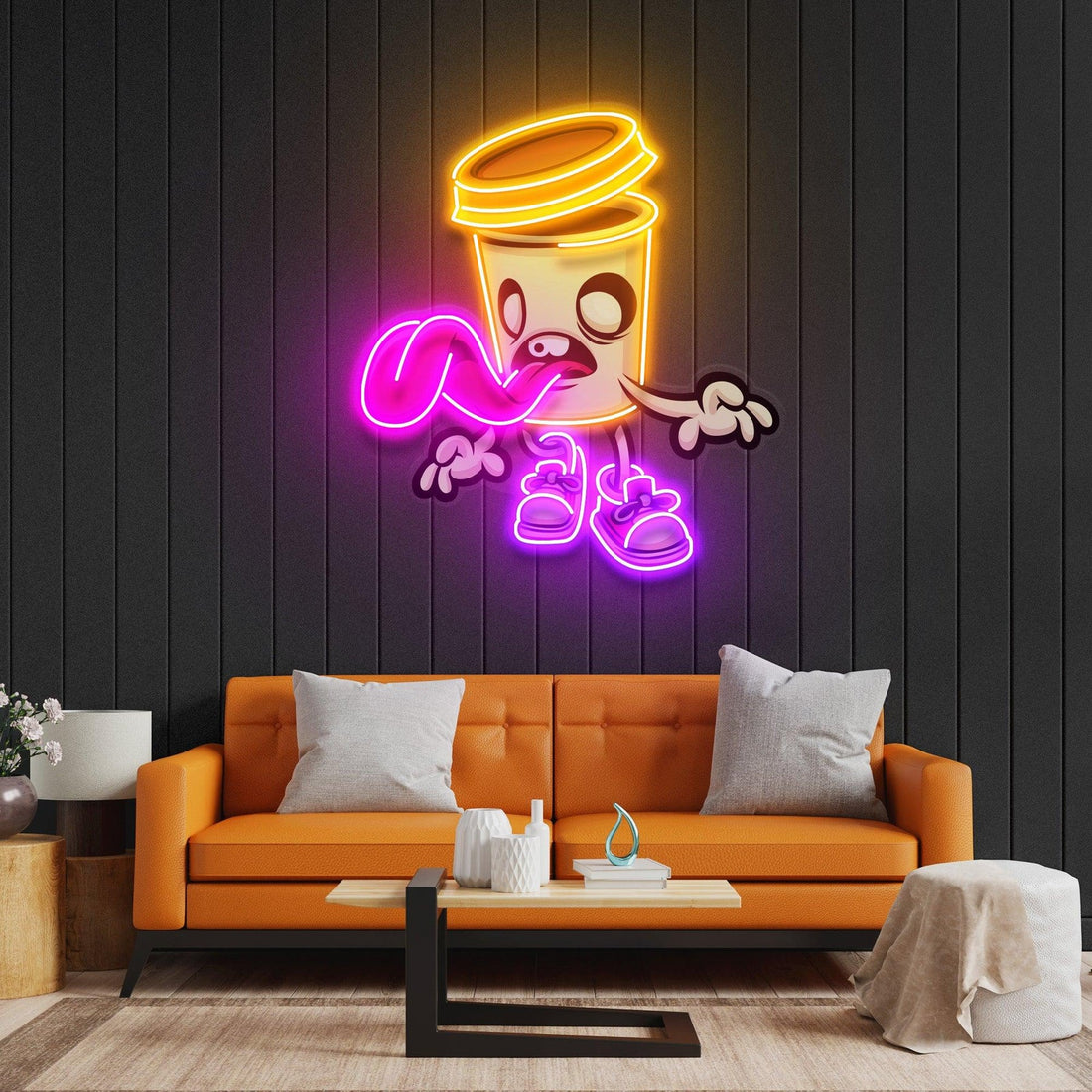 Zombie Cup Led Neon Sign Acrylic Artwork
