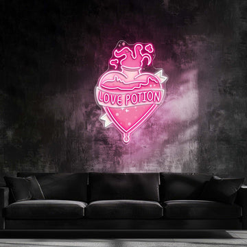 Brewing Romance, One Potion at a Time Neon Sign Light Artwork