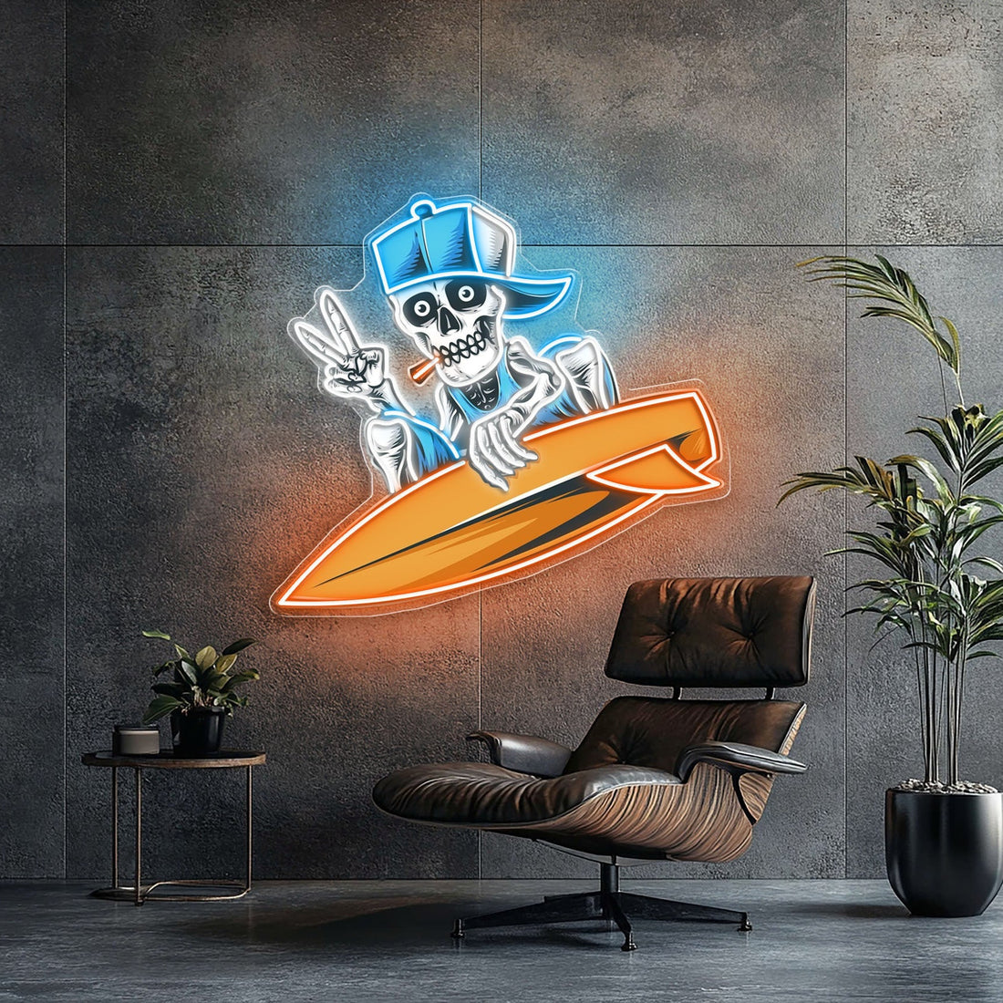 Ghost Ship Glow: Skull & Boat Neon Sign Light Artwork