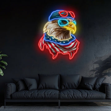 Veterans Day: Soaring with Pride Neon Sign Light Artwork