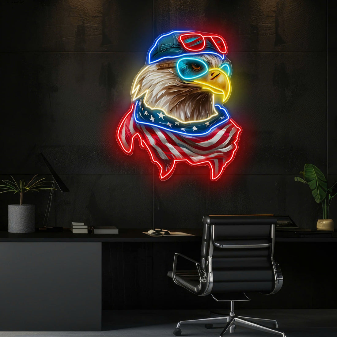 Veterans Day: Soaring with Pride Neon Sign Light Artwork